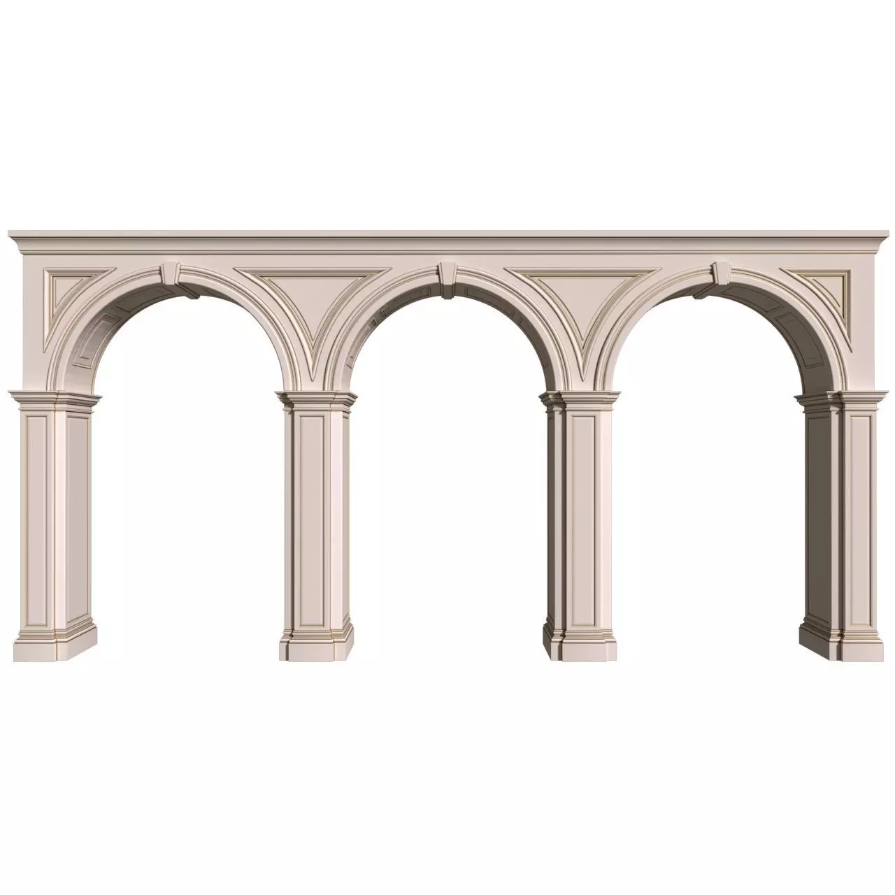 Arch in classical style Arched Opening Doorway Portal Arcade 3D model