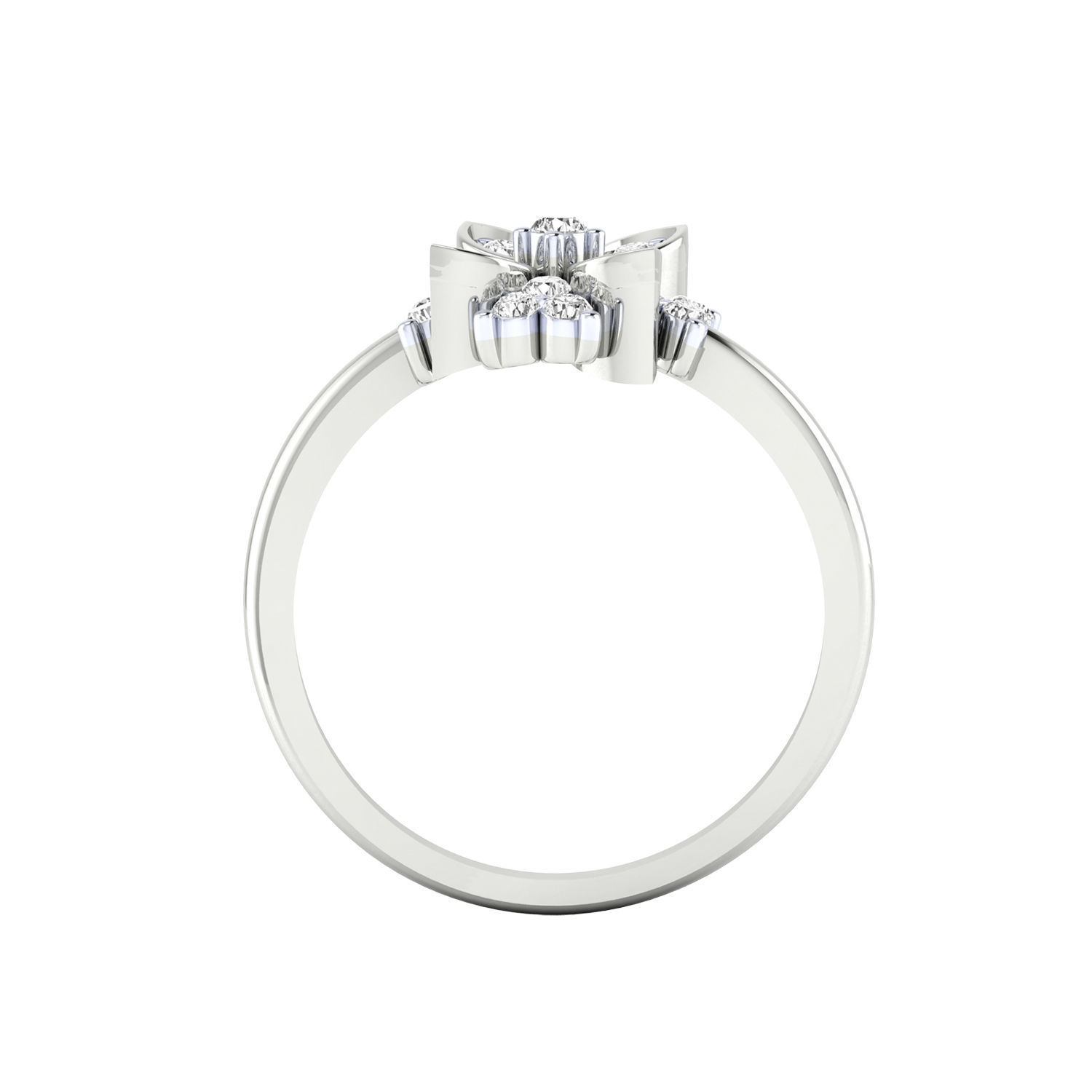 Women Ring 3D print model_7
