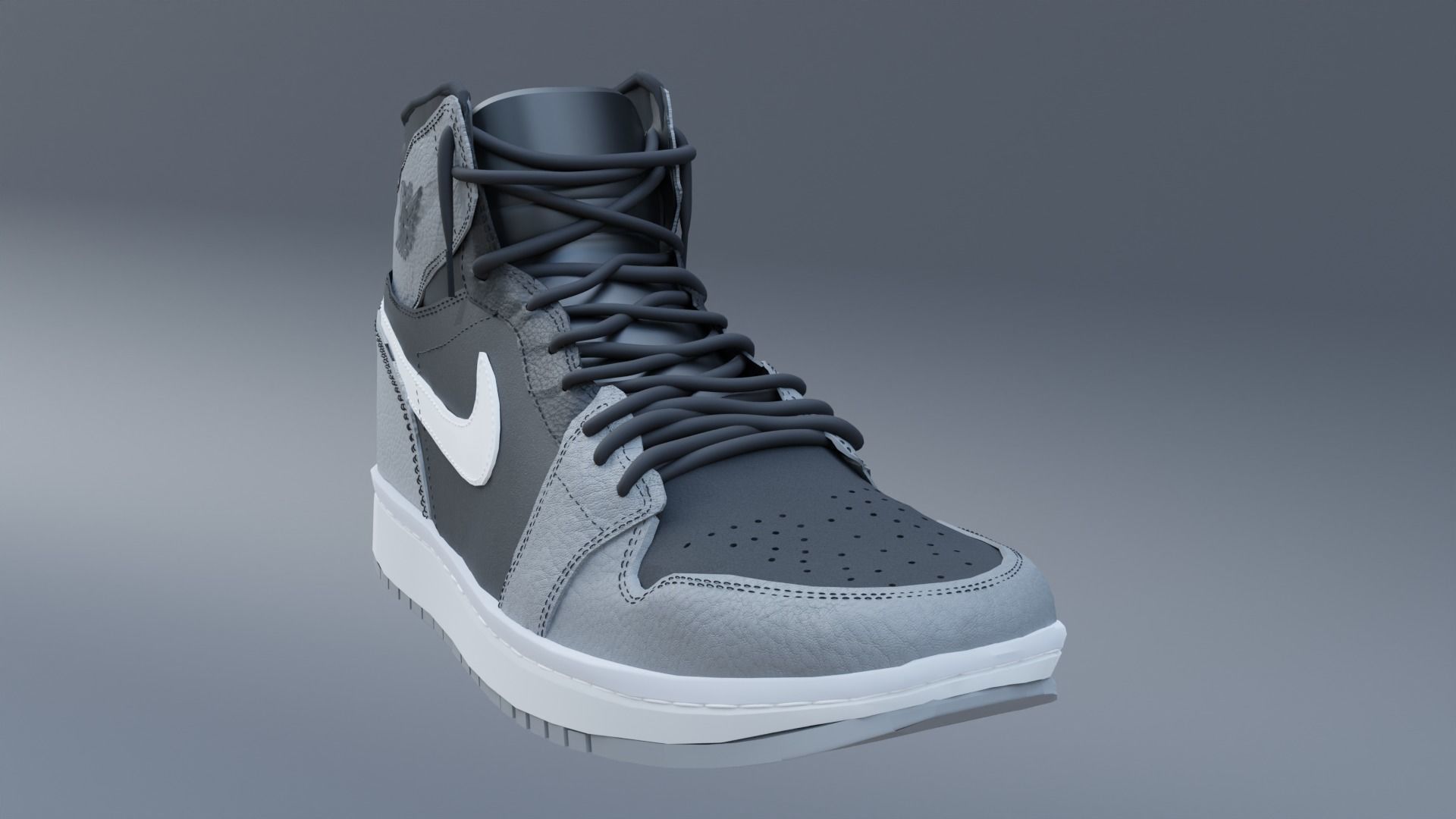 jordan retro 3D model_3