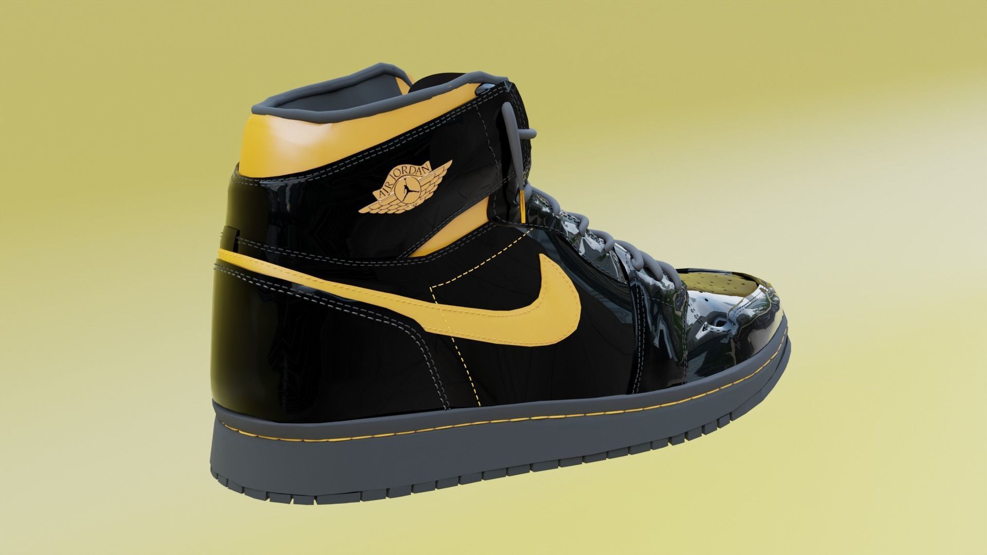 jordan retro 3D model_1