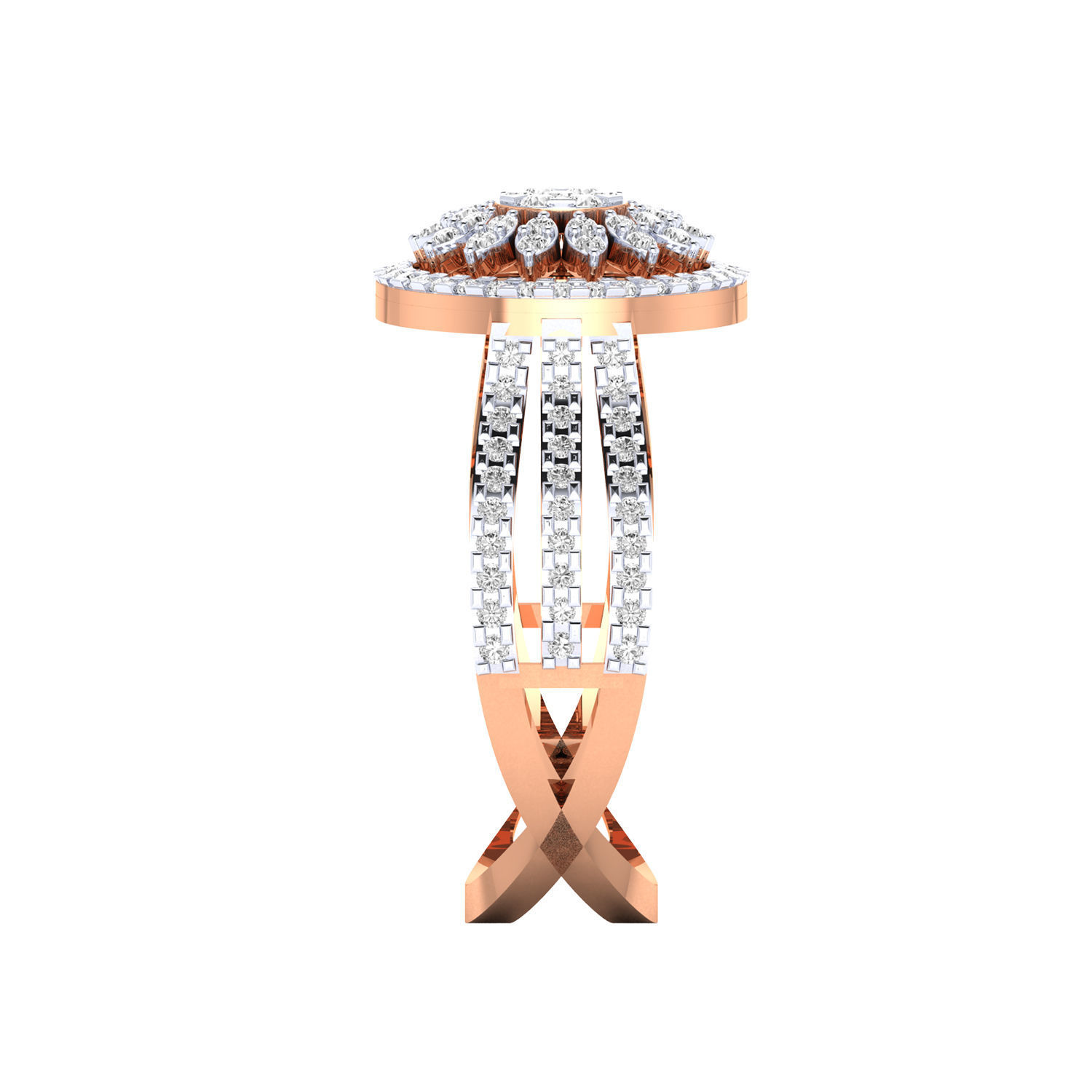 Women Ring 3D print model_2