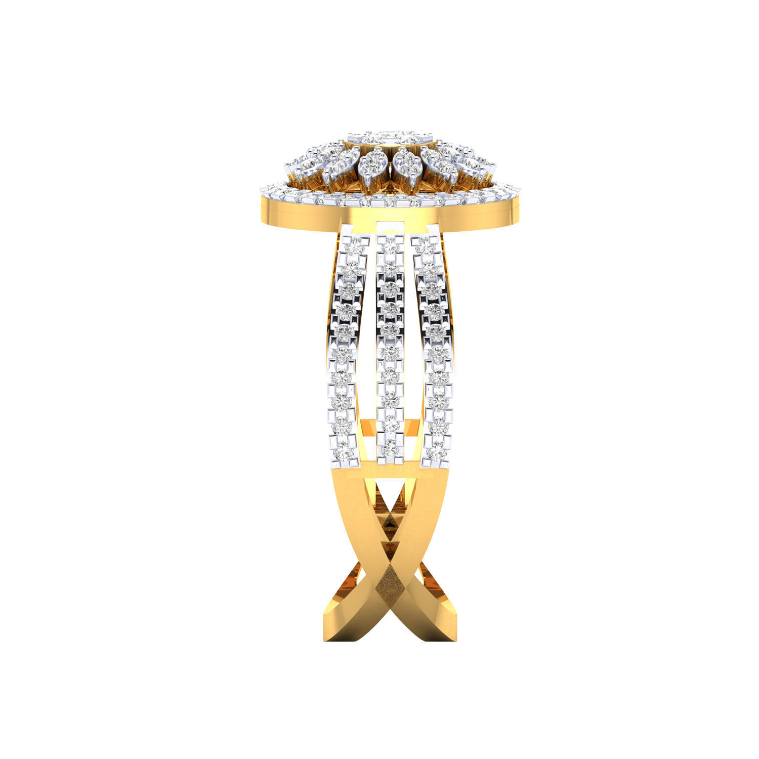 Women Ring 3D print model_10