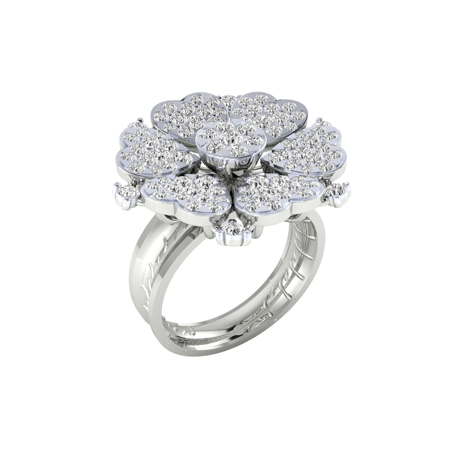 Women Ring 3D print model_8