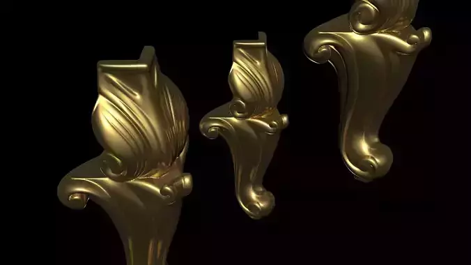 Furniture Legs Tables Chairs CNC Wood 1005