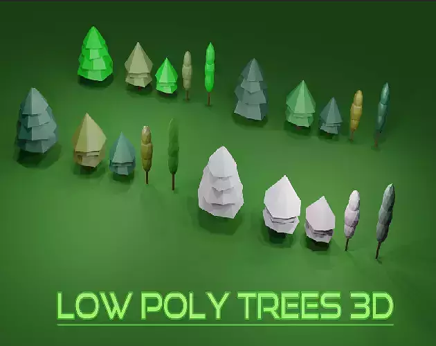 Low Poly Trees 3D