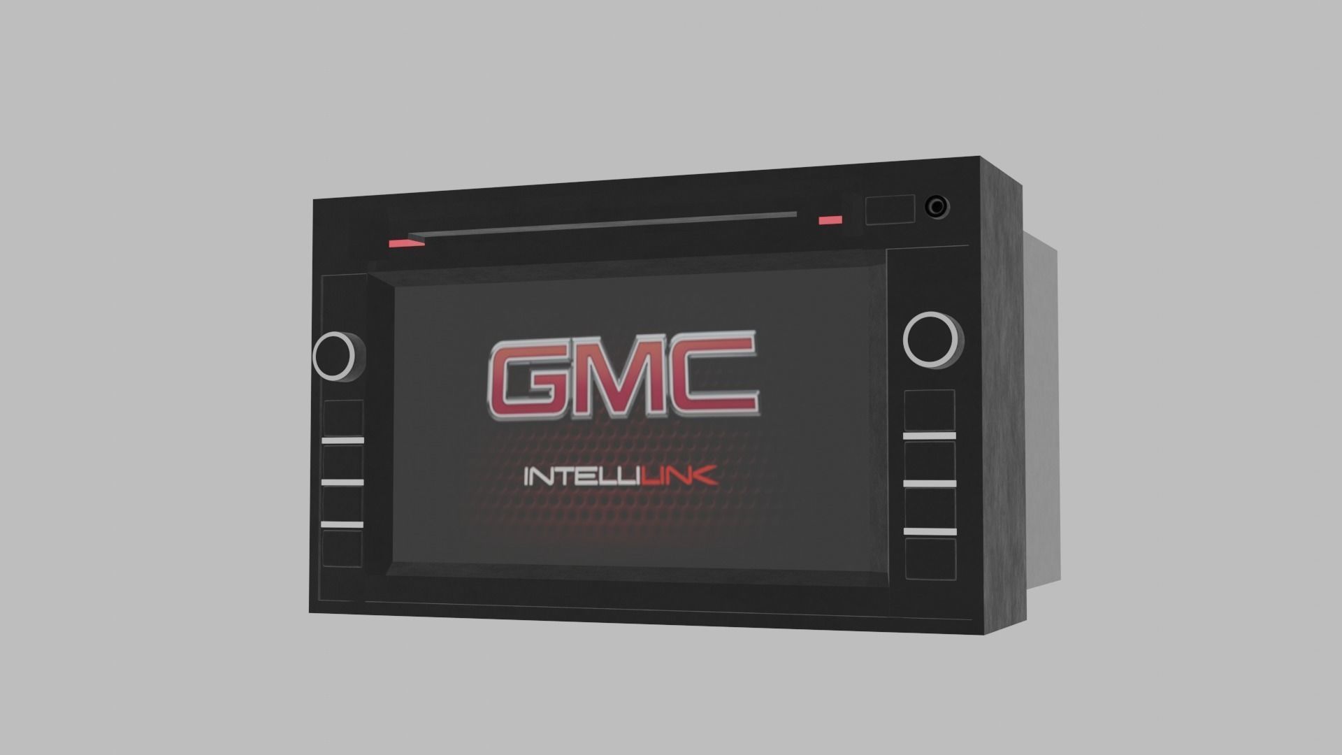 Car Navigation System Head Unit General Motors  Low-poly 3D model_1