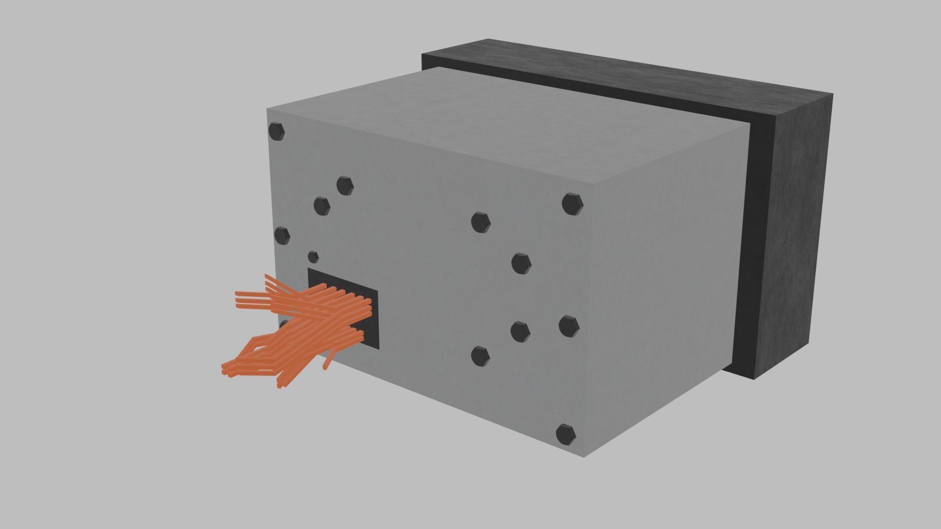 Car Navigation System Head Unit General Motors  Low-poly 3D model_3