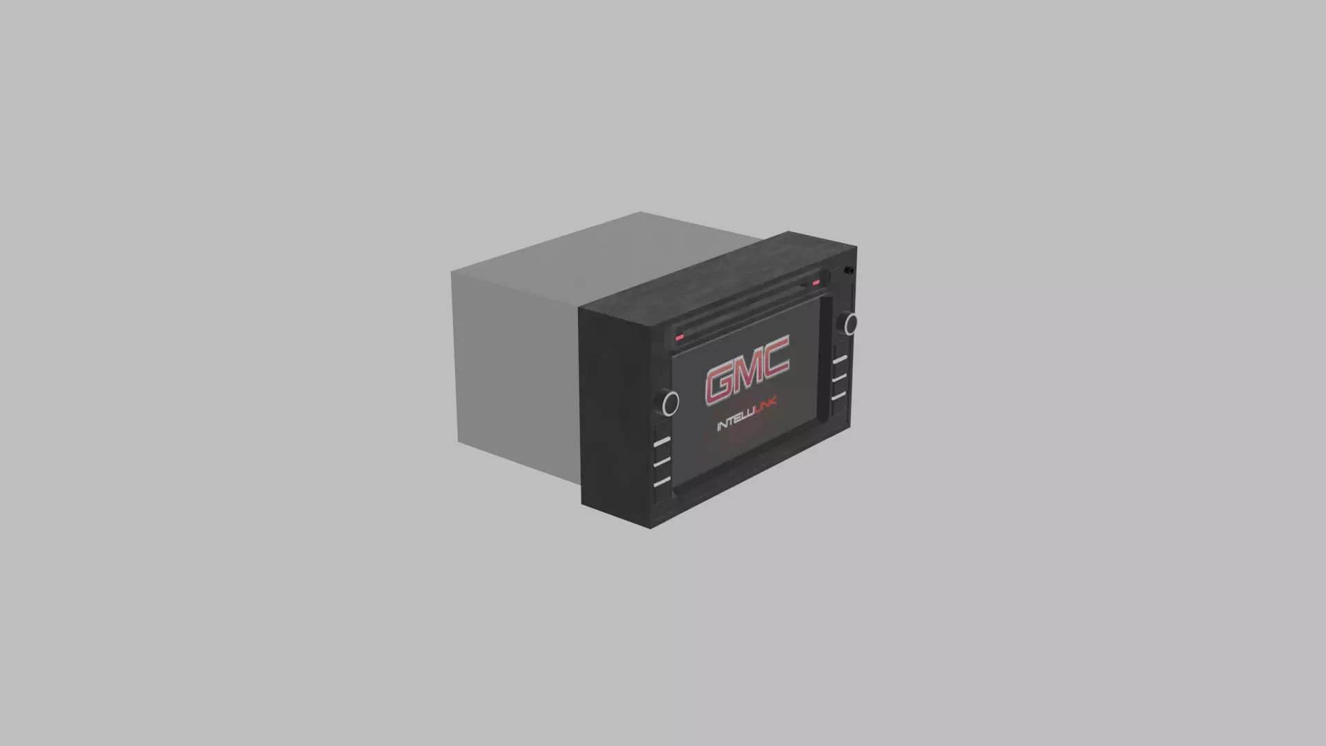 Car Navigation System Head Unit General Motors  Low-poly 3D model_0