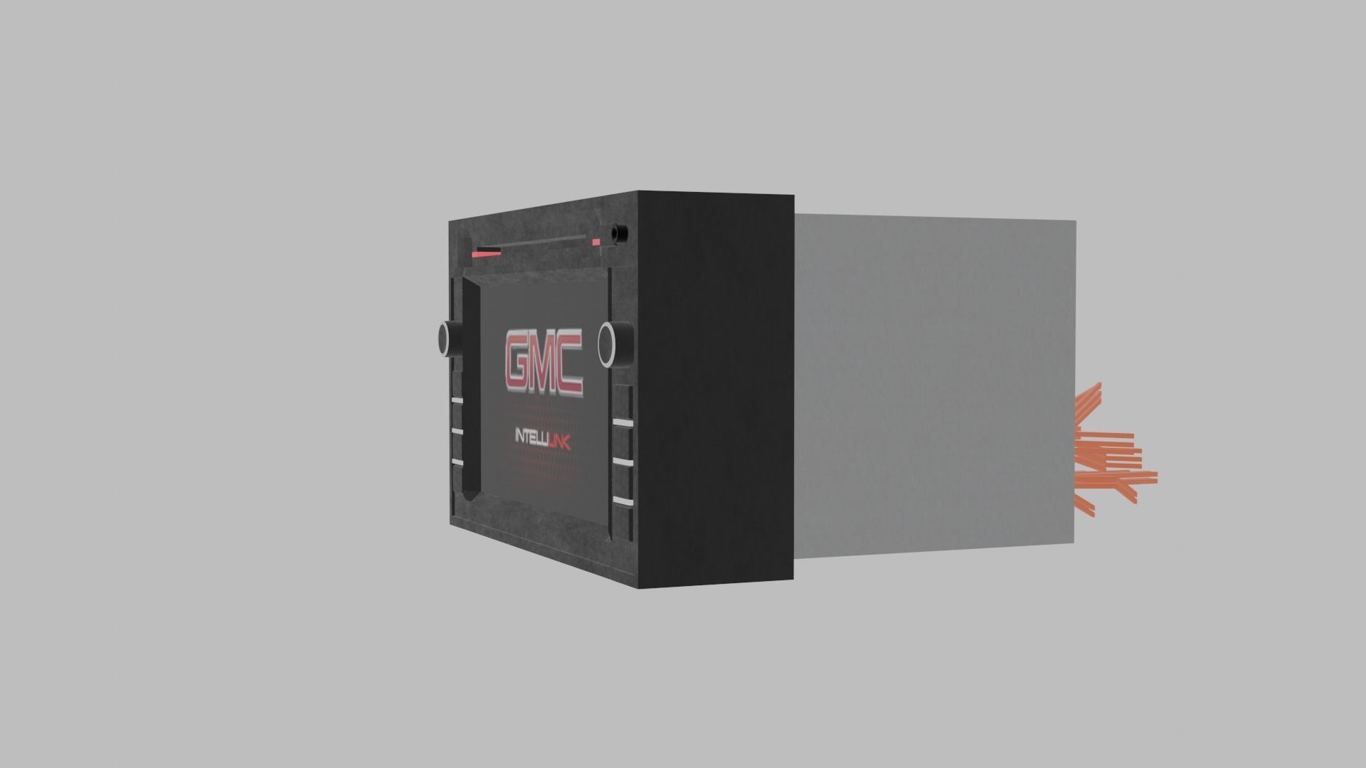 Car Navigation System Head Unit General Motors  Low-poly 3D model_2