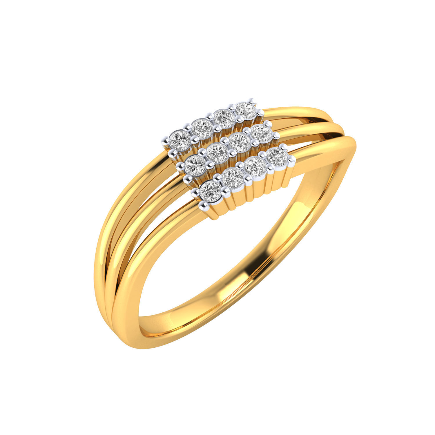 Women Ring 3D print model_3