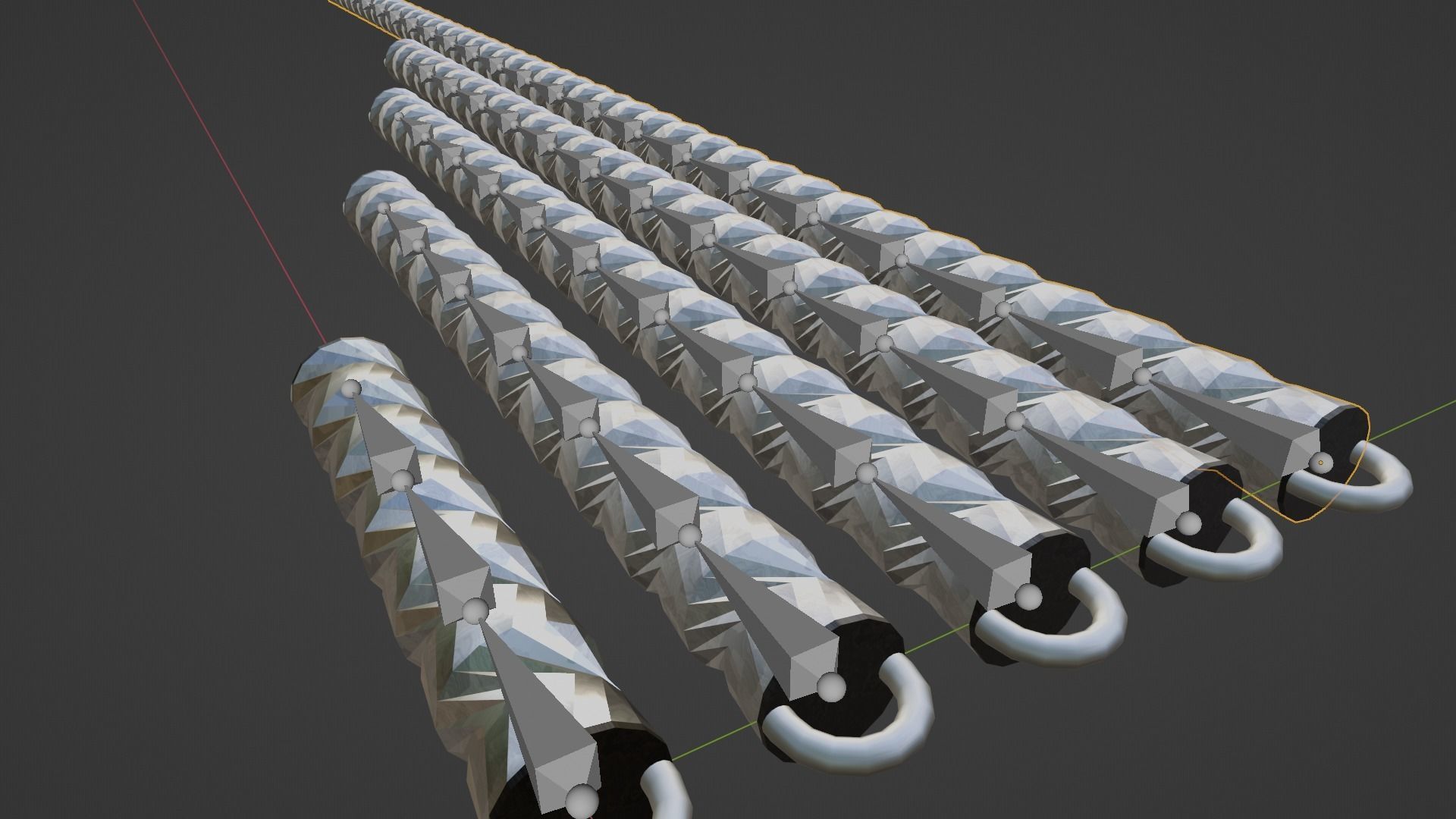 Modern Hose Chains Low-poly 3D model_5