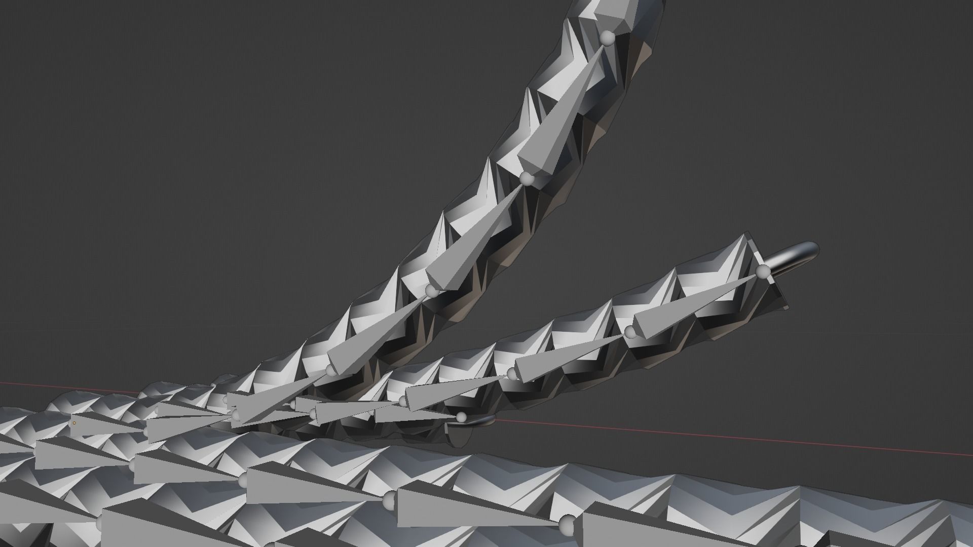 Modern Hose Chains Low-poly 3D model_9