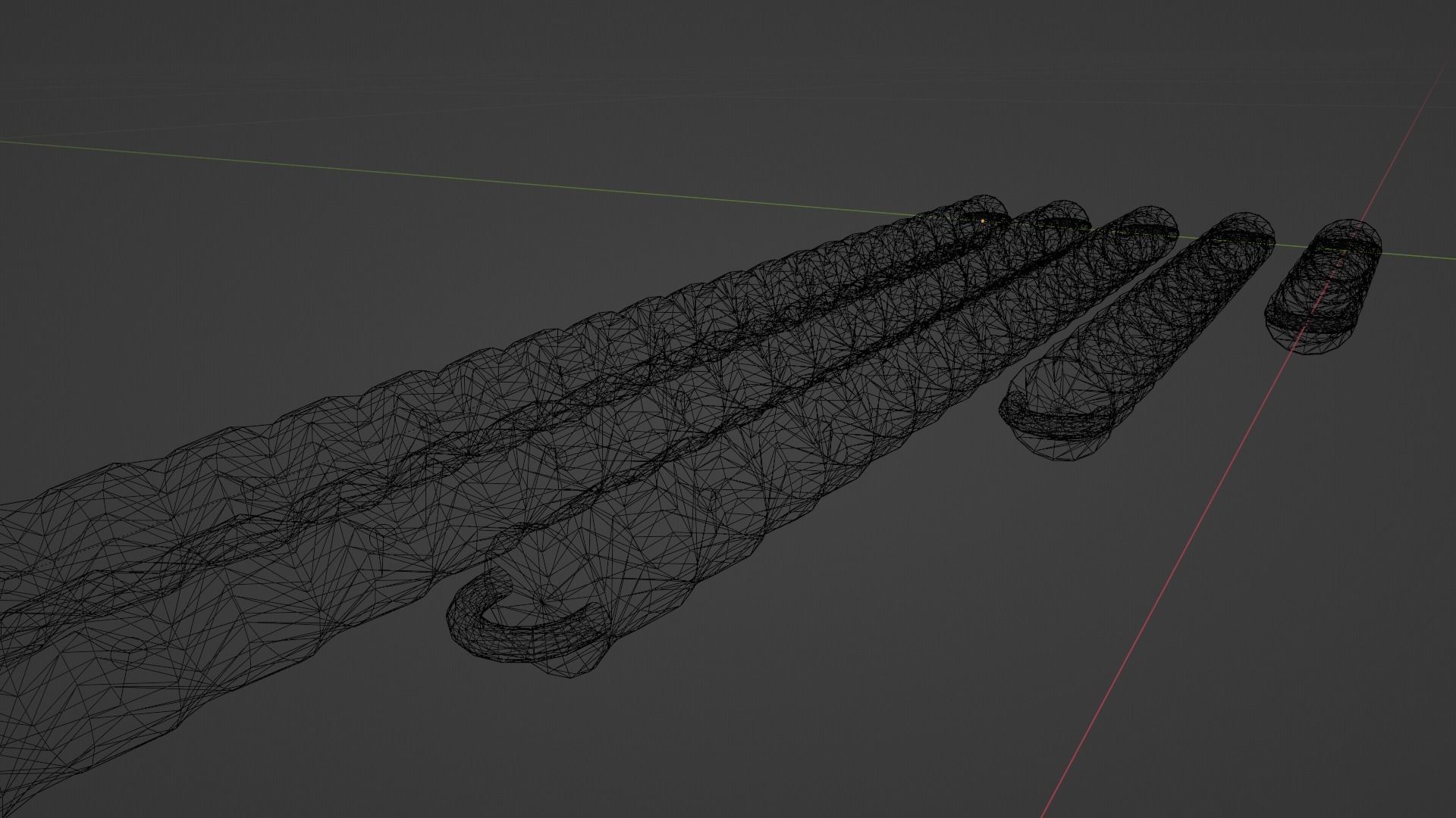 Modern Hose Chains Low-poly 3D model_11