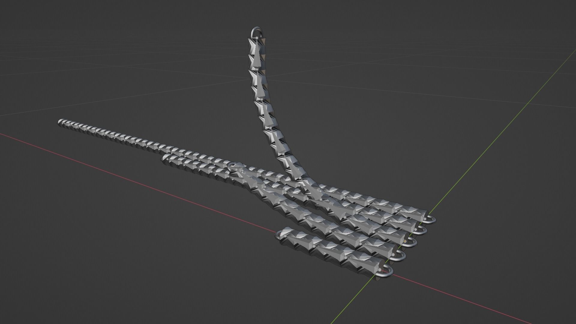 Modern Hose Chains Low-poly 3D model_8