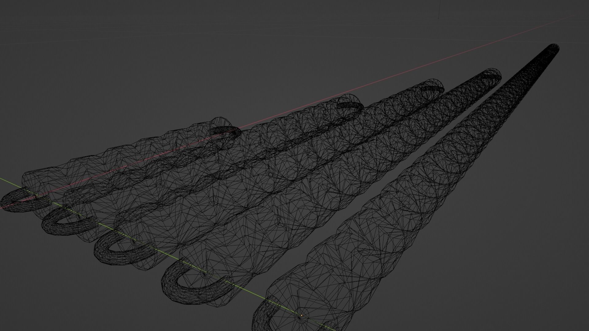 Modern Hose Chains Low-poly 3D model_10
