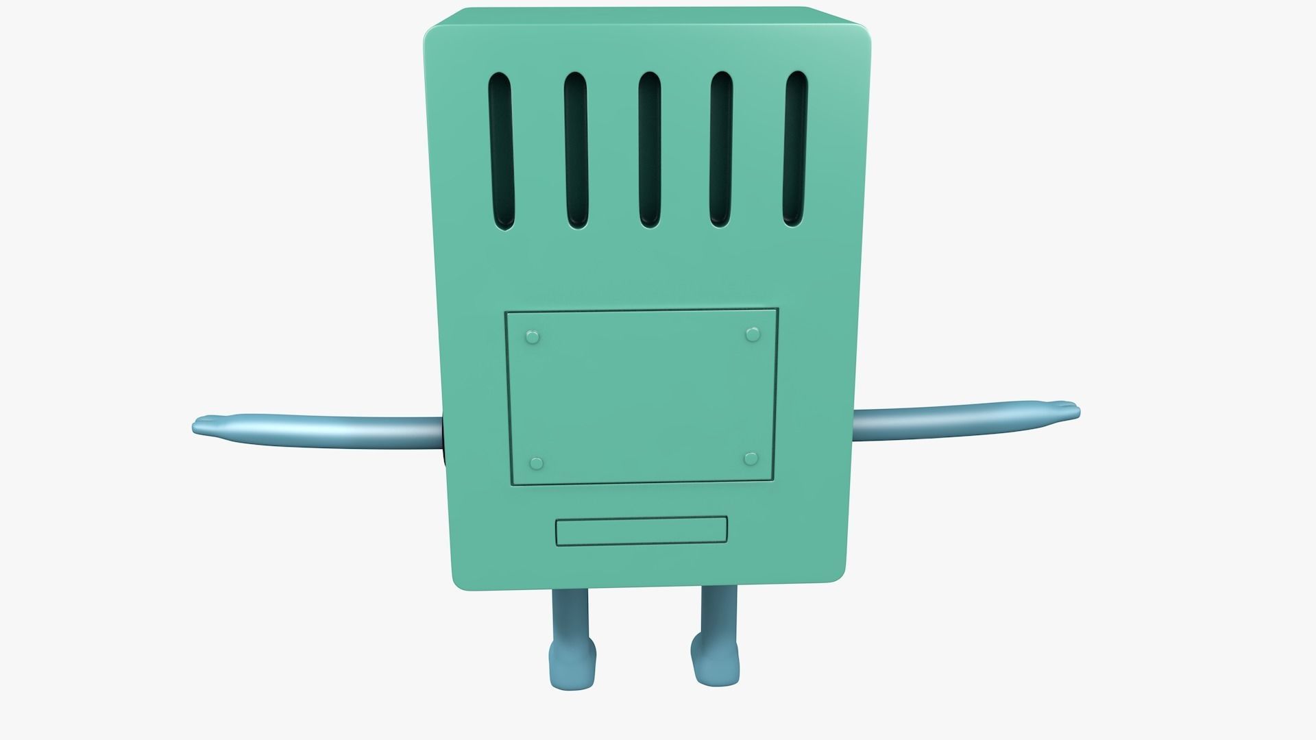 BMO Character Adventure Time 3D model_5