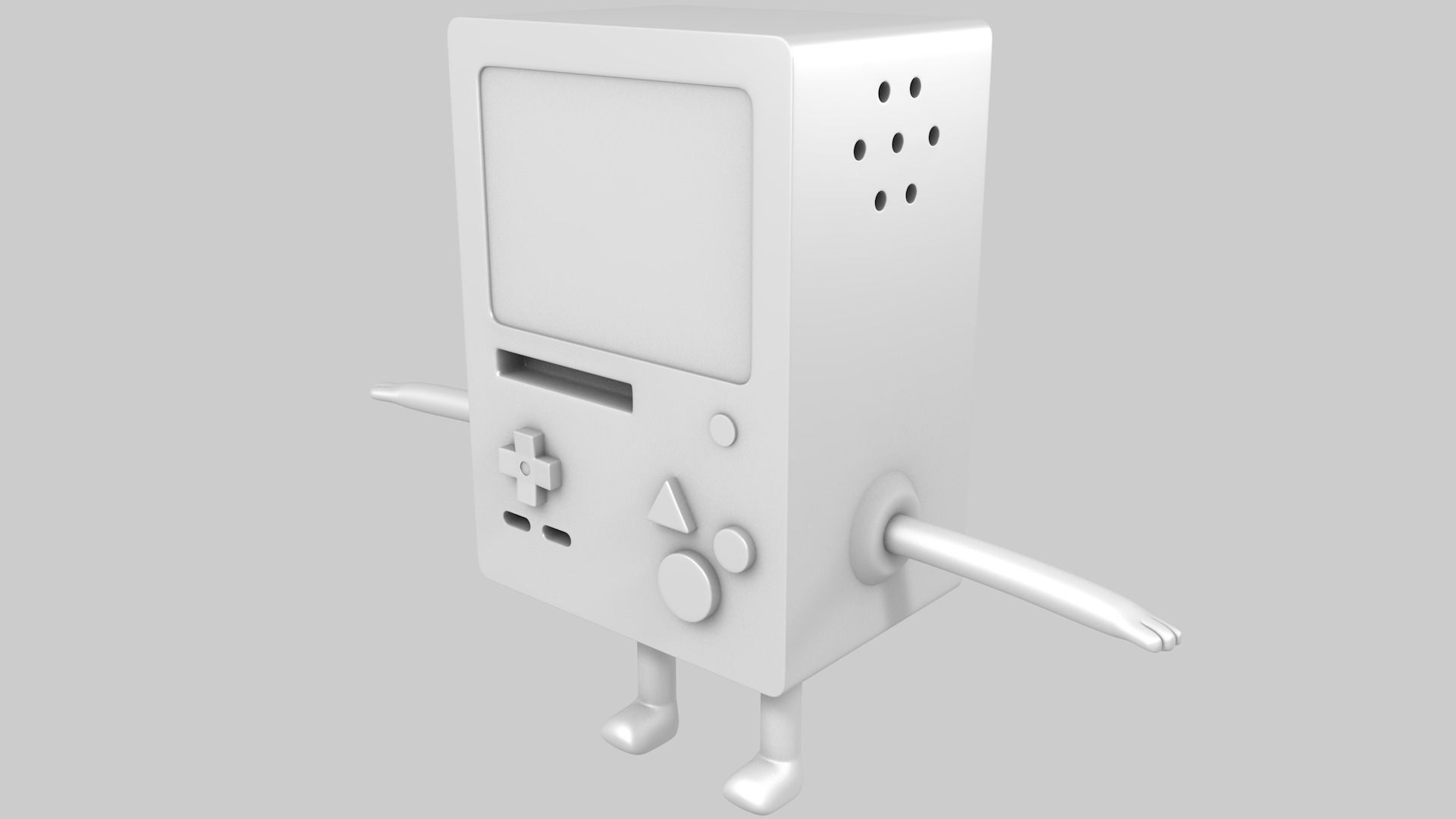 BMO Character Adventure Time 3D model_10