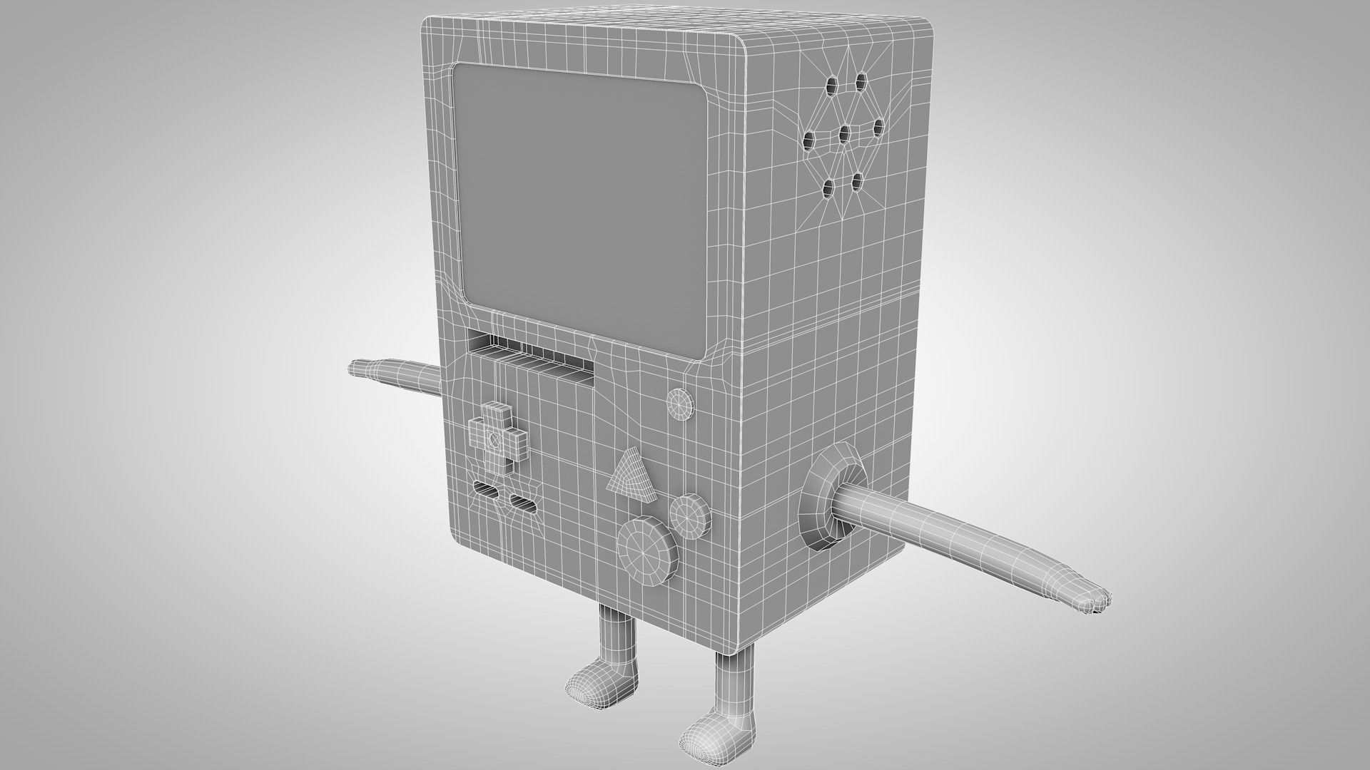 BMO Character Adventure Time 3D model_23
