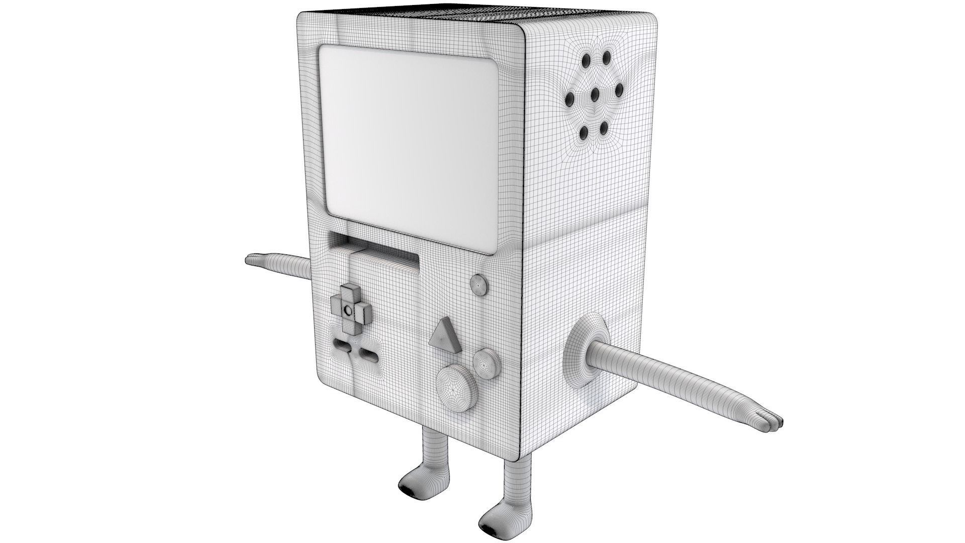 BMO Character Adventure Time 3D model_22