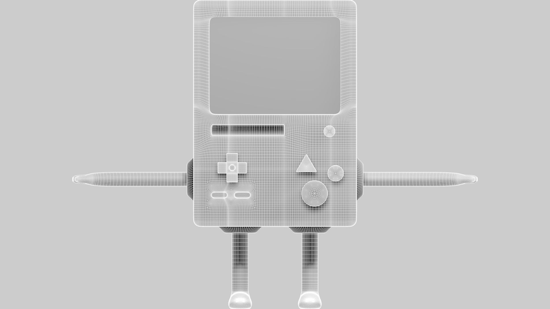 BMO Character Adventure Time 3D model_21