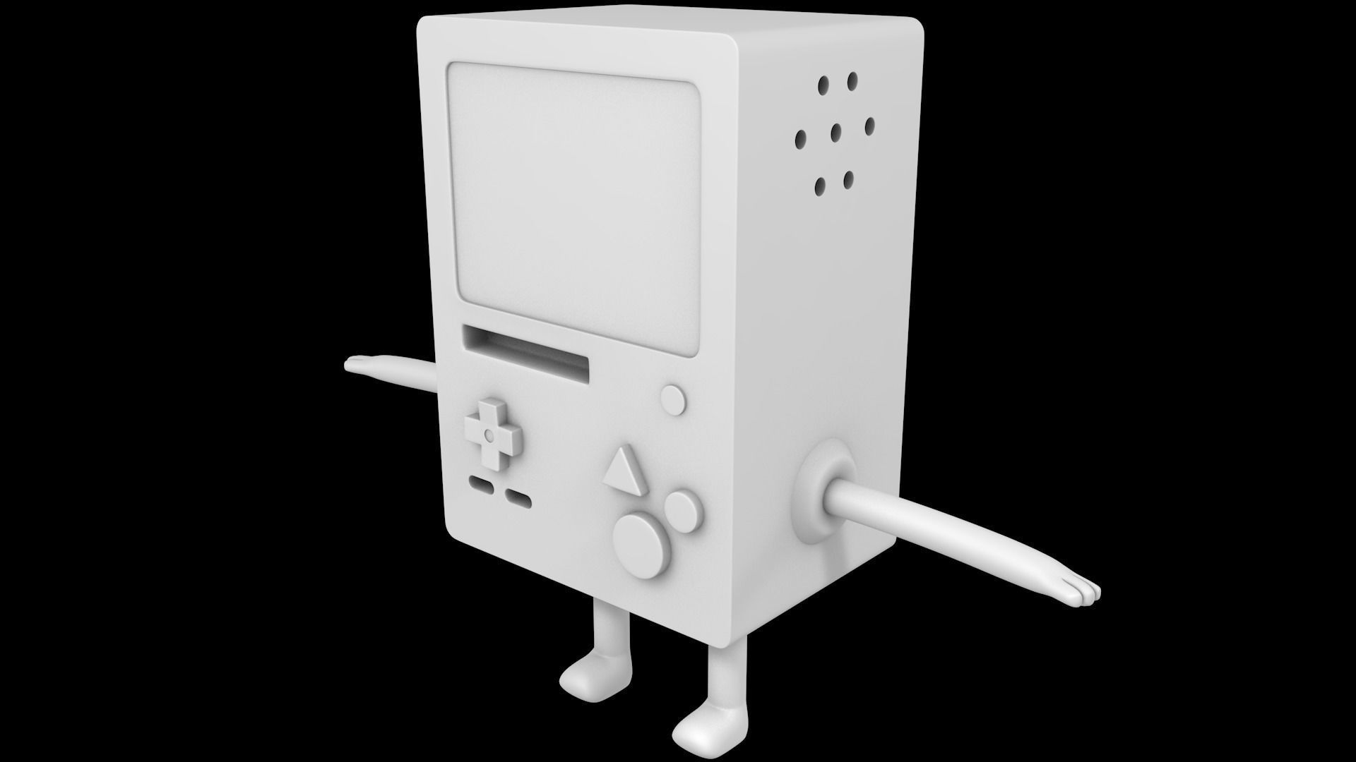BMO Character Adventure Time 3D model_18
