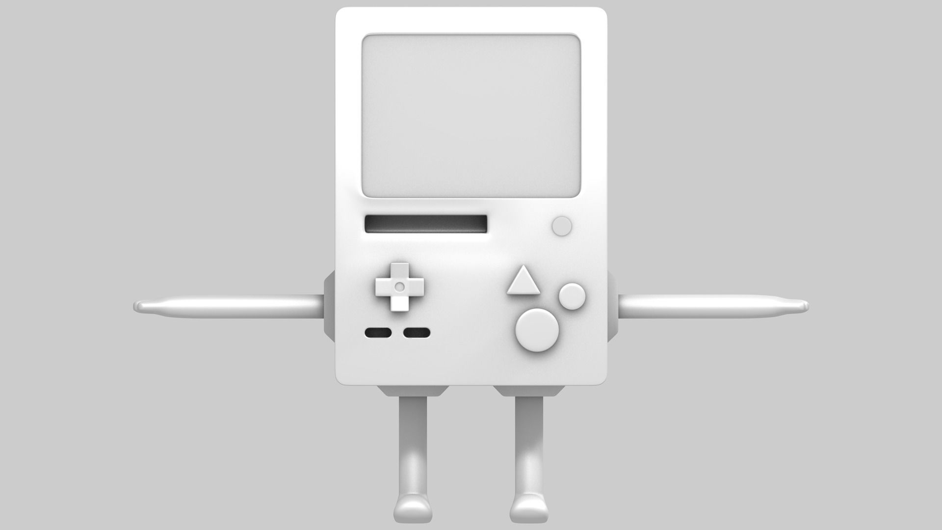 BMO Character Adventure Time 3D model_11