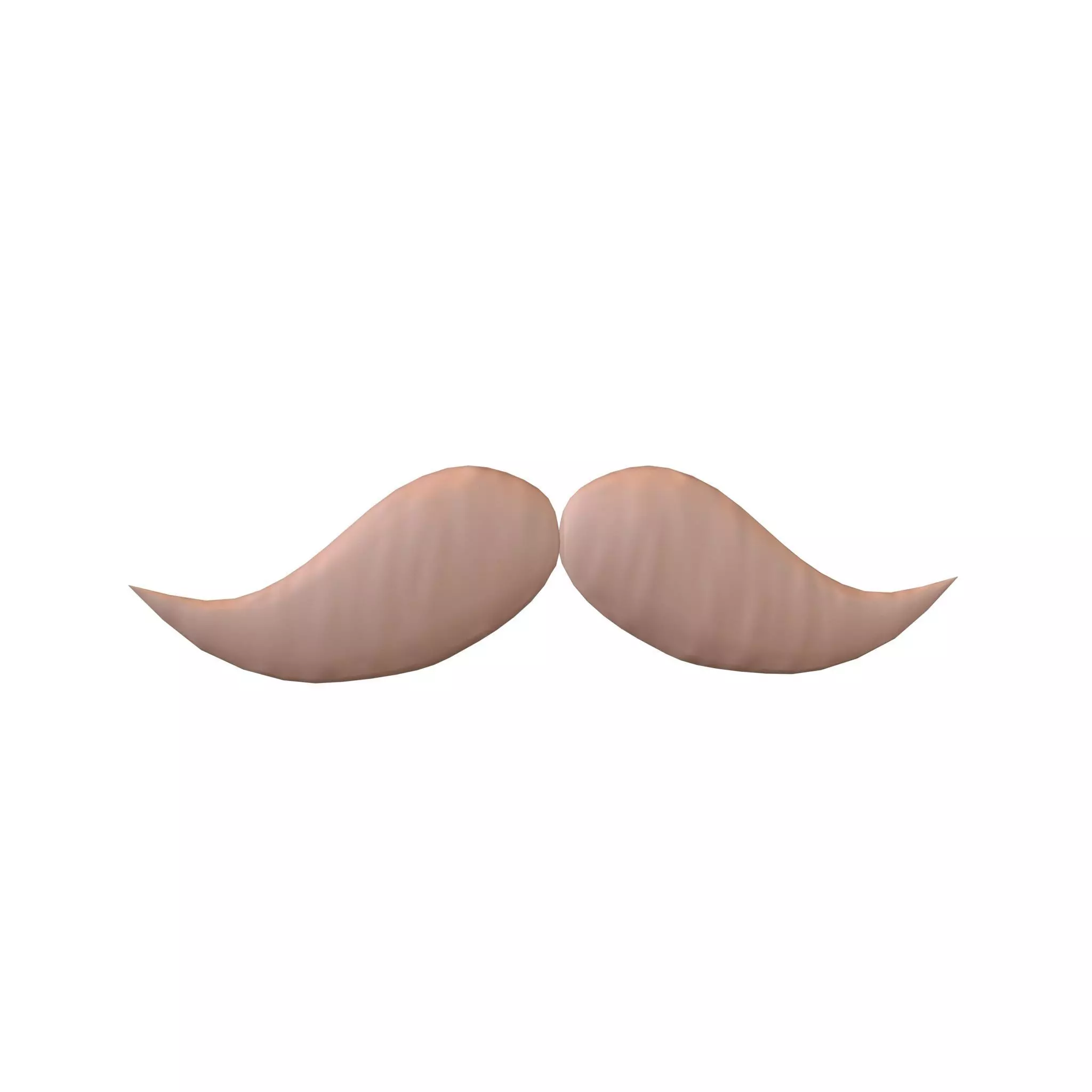 Cartoon Mustache v4 004 Low-poly 3D model_0