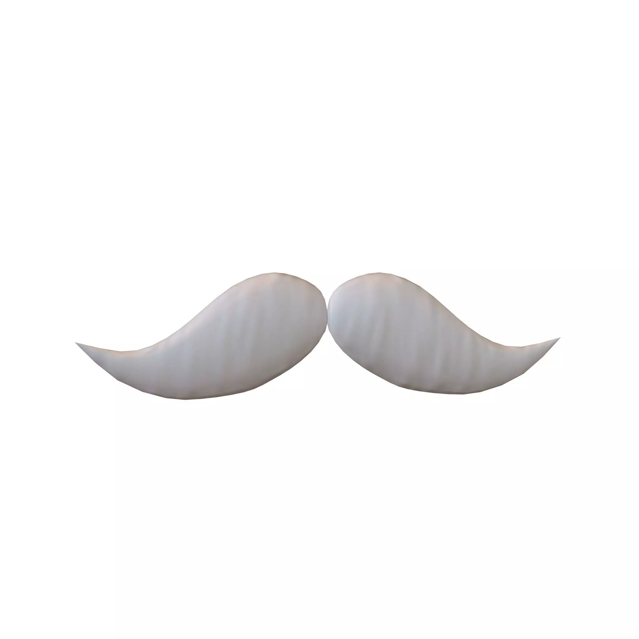 Cartoon Mustache v4 005 Low-poly 3D model_0