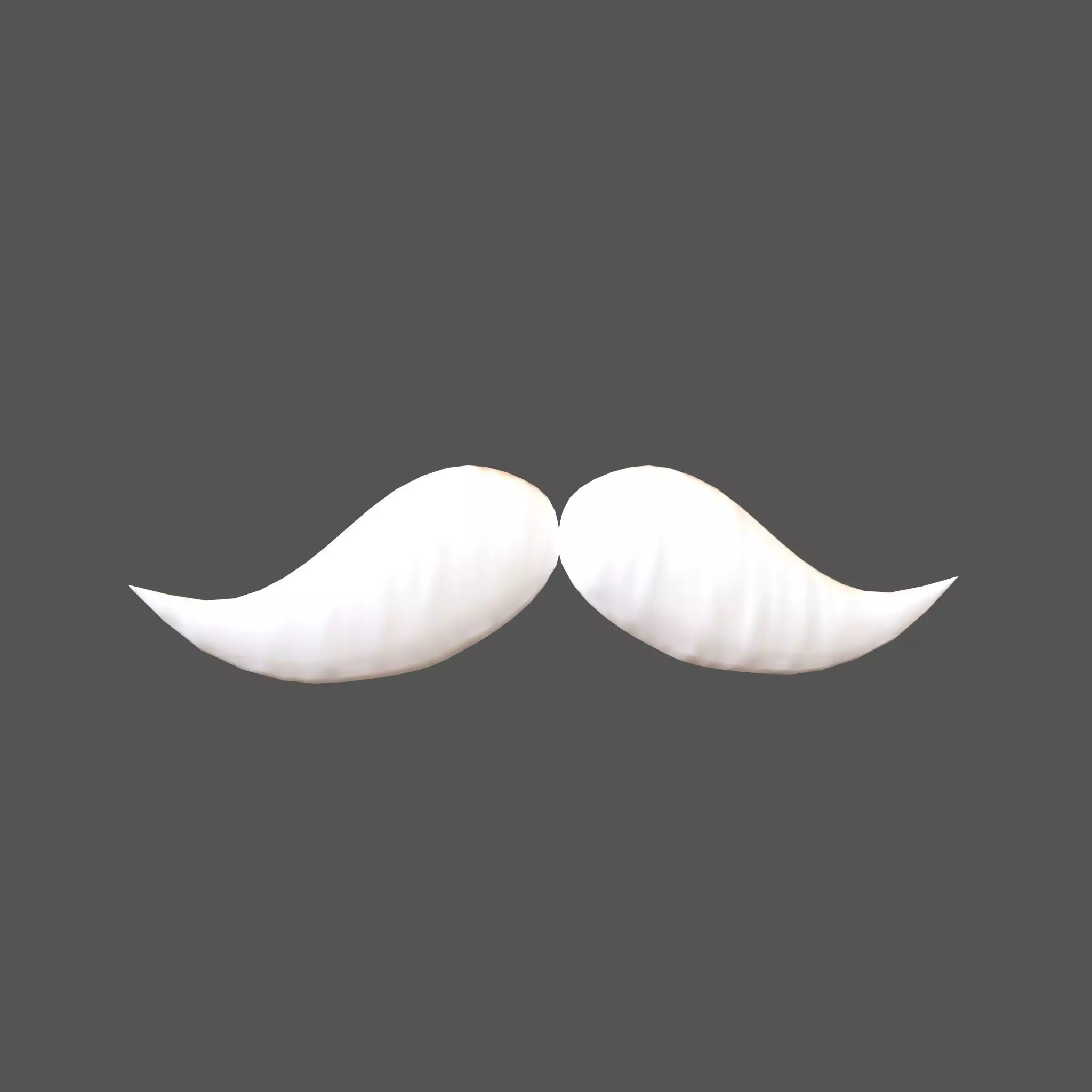 Cartoon Mustache v4 006 Low-poly 3D model_0