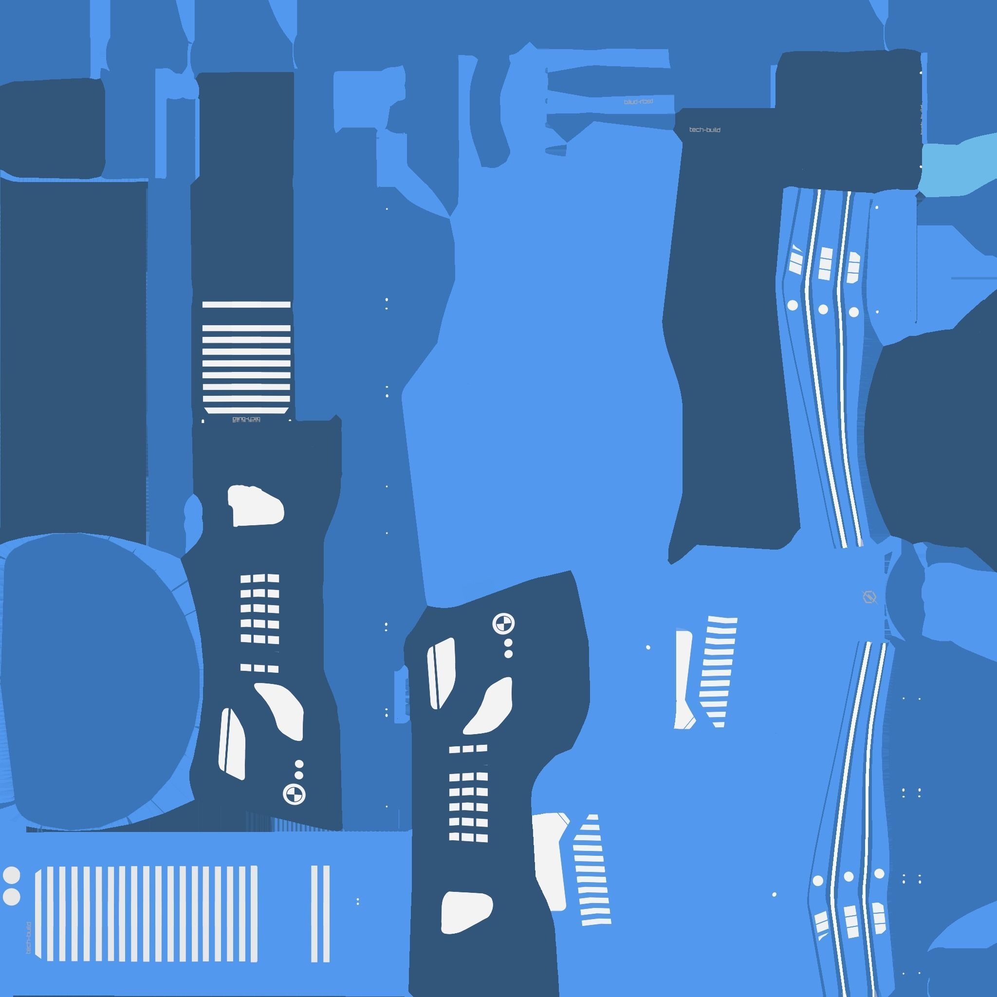 SciFi Building A03 Blue - Sci Fi Exterior Design Low-poly 3D model_23