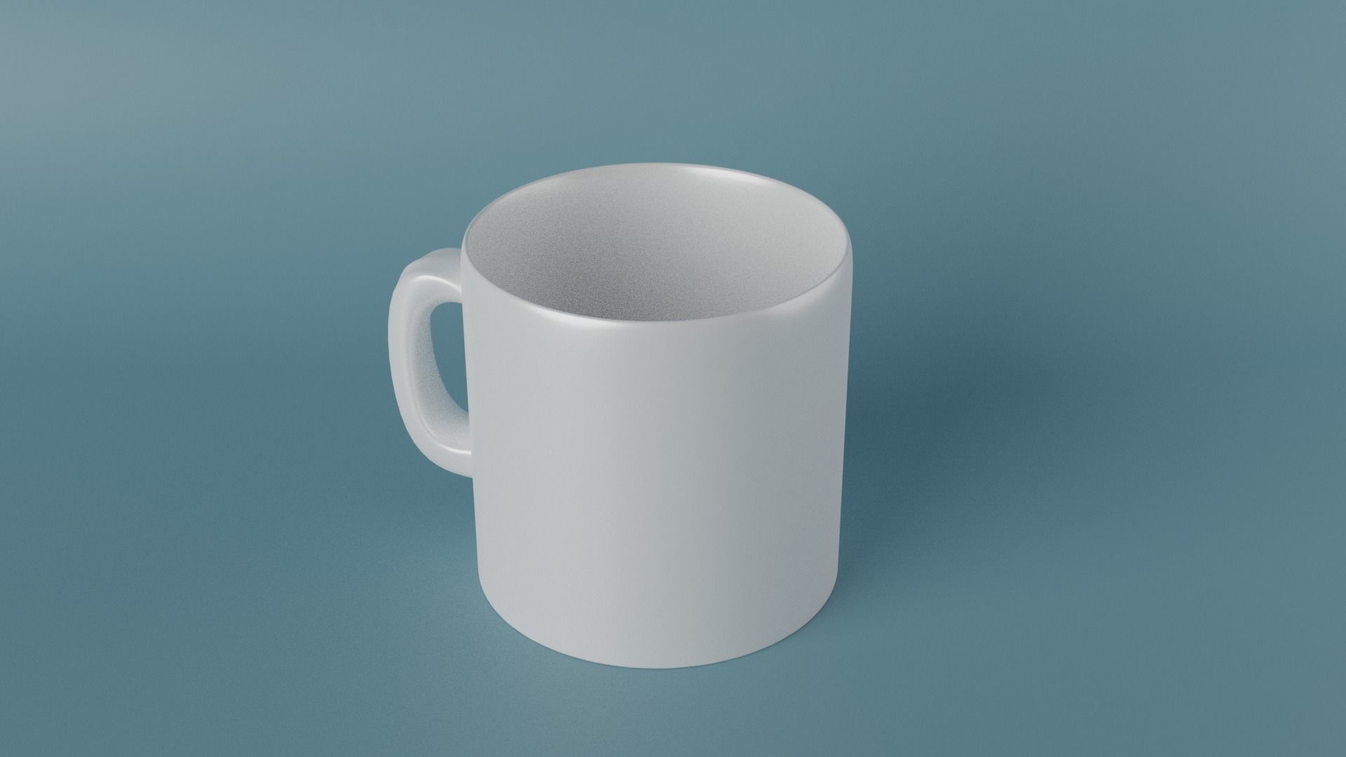 White Mug 3D model_2