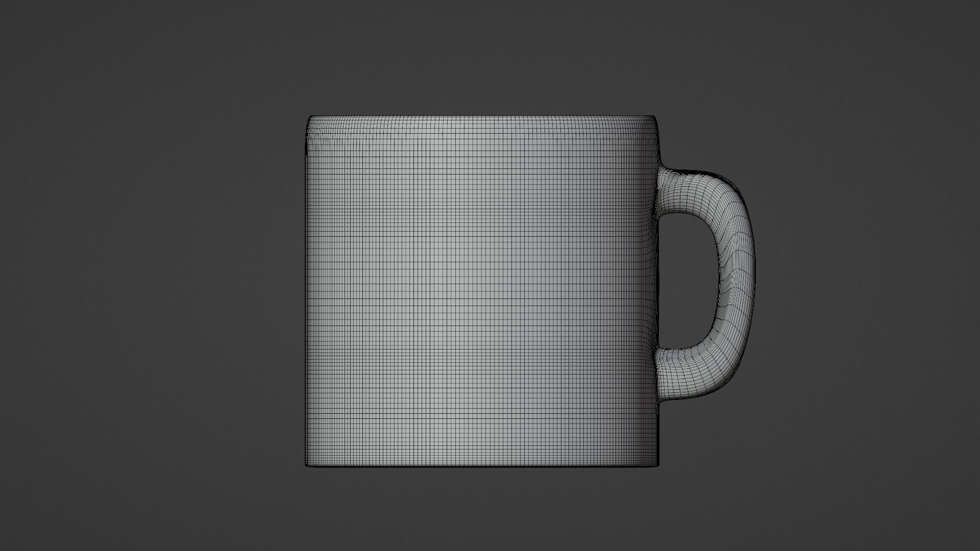 White Mug 3D model_9