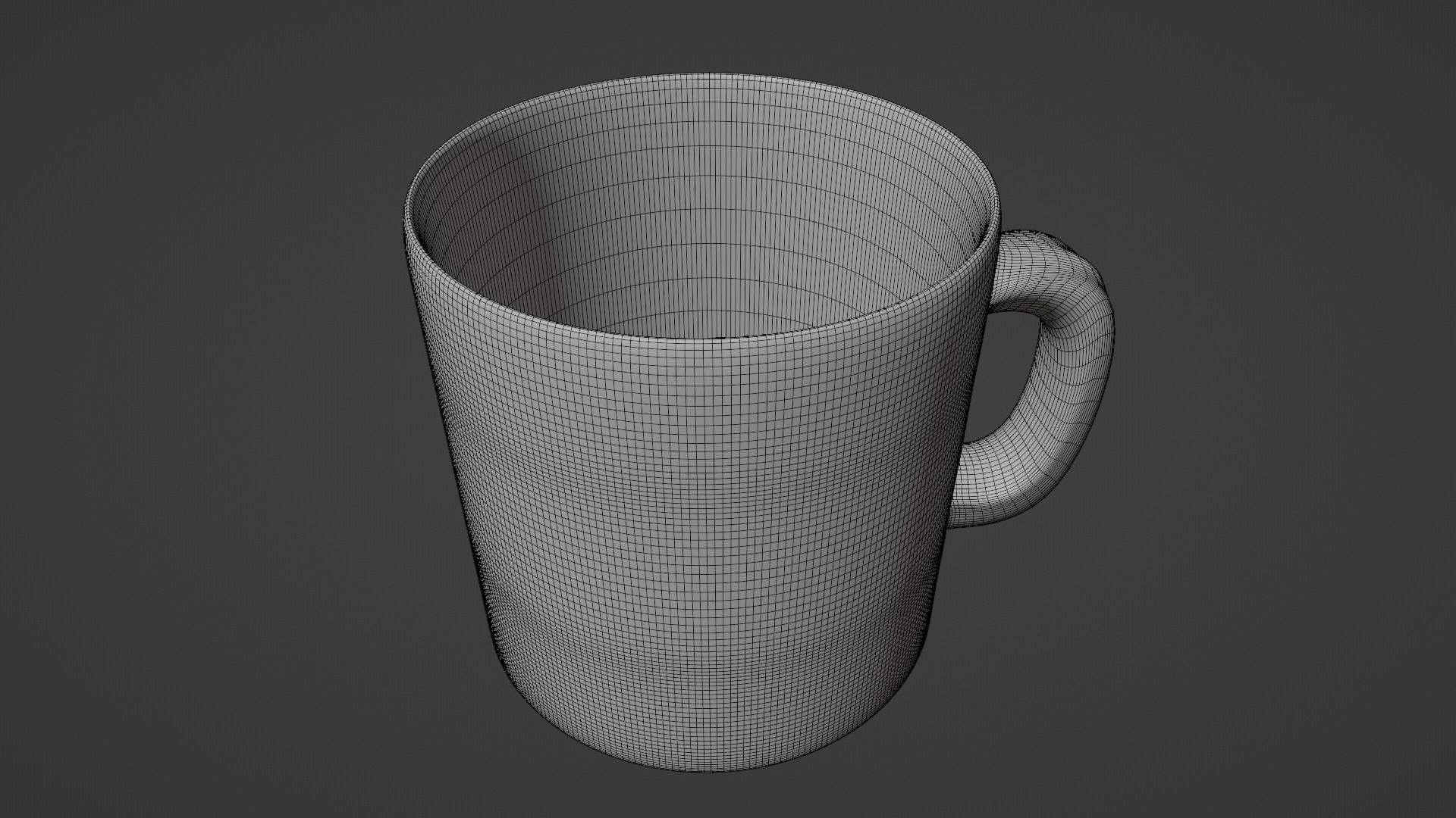 White Mug 3D model_10
