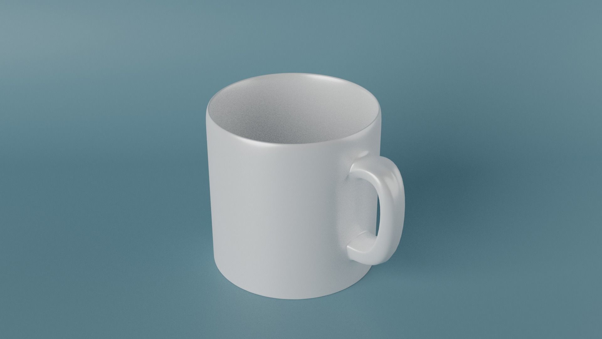 White Mug 3D model_6
