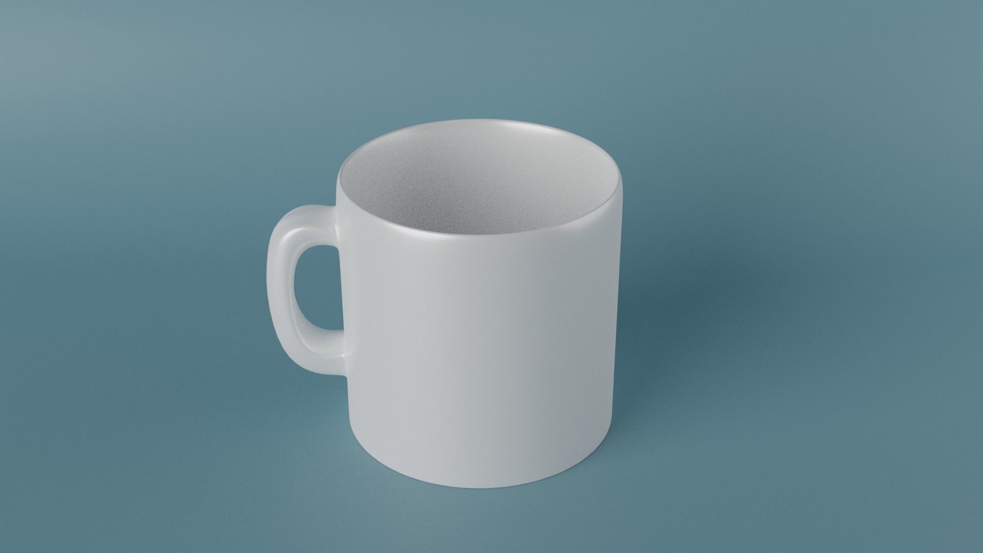 White Mug 3D model_1