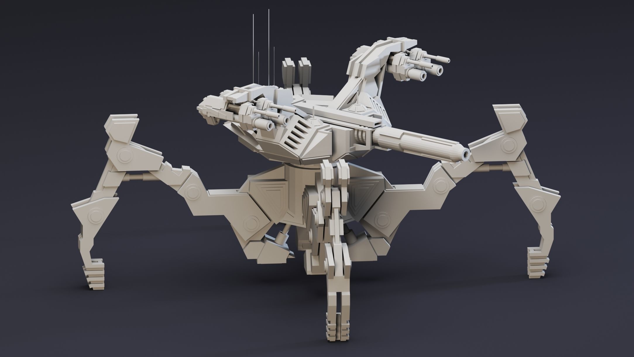 6 War Robots- Vol 01- High detail 3d models Low-poly 3D model_1