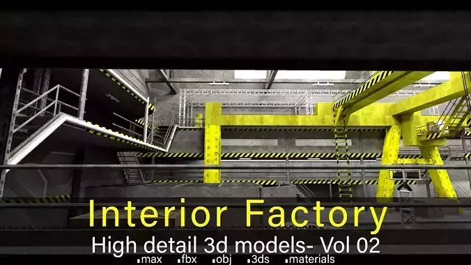 Interior Factory- Vol 02- High detail 3d models