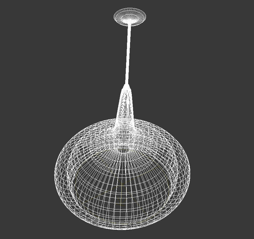 Big hanging white lamp 3D model_11