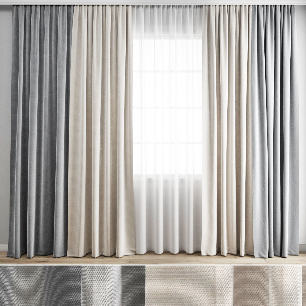 curtain 406 3D model_6
