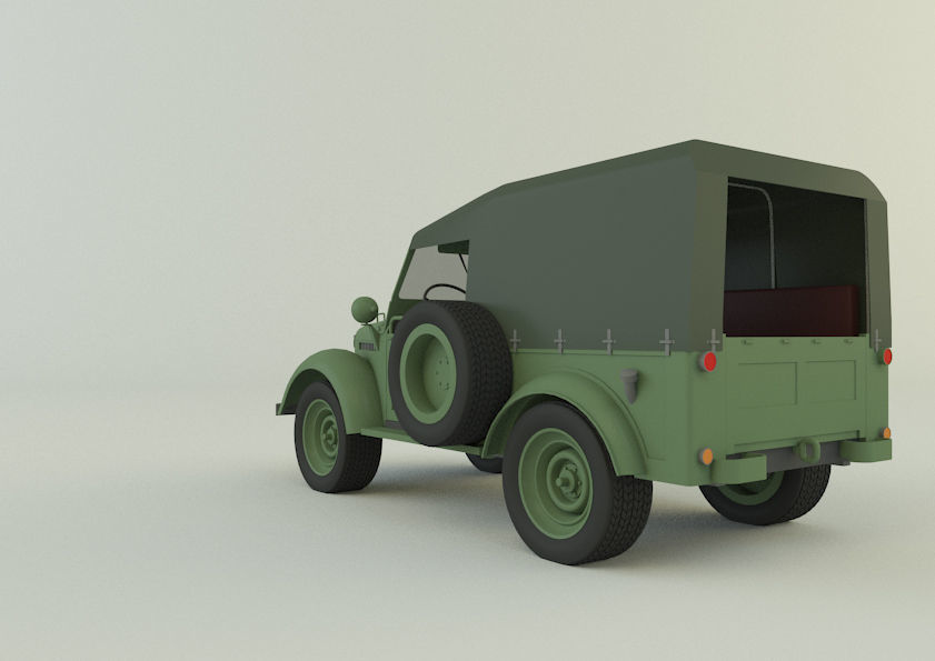 Soviet off-road vehicles GAZ-69 3D model_11