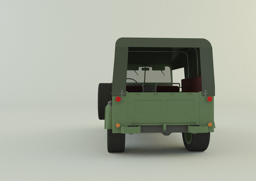 Soviet off-road vehicles GAZ-69 3D model_10