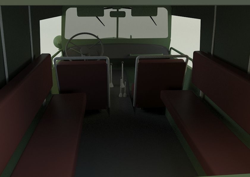 Soviet off-road vehicles GAZ-69 3D model_17