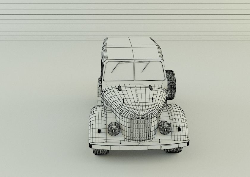 Soviet off-road vehicles GAZ-69 3D model_19