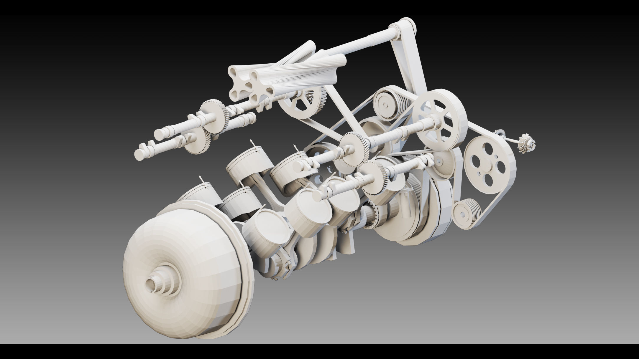 16 Industrial Engines- Vol 03- High detail 3d models Low-poly 3D model_11