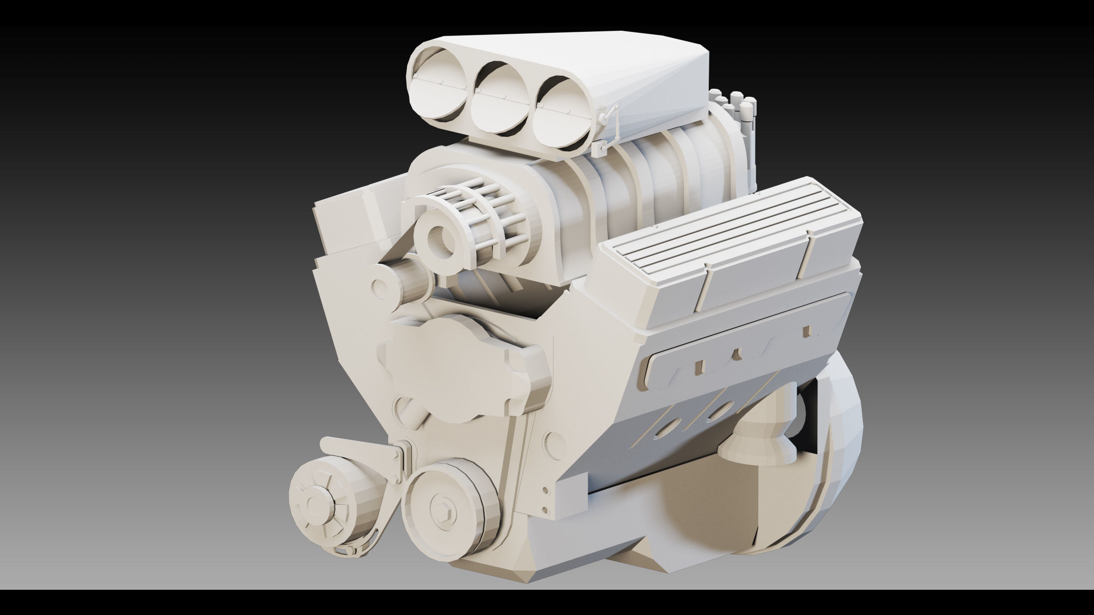 16 Industrial Engines- Vol 03- High detail 3d models Low-poly 3D model_4
