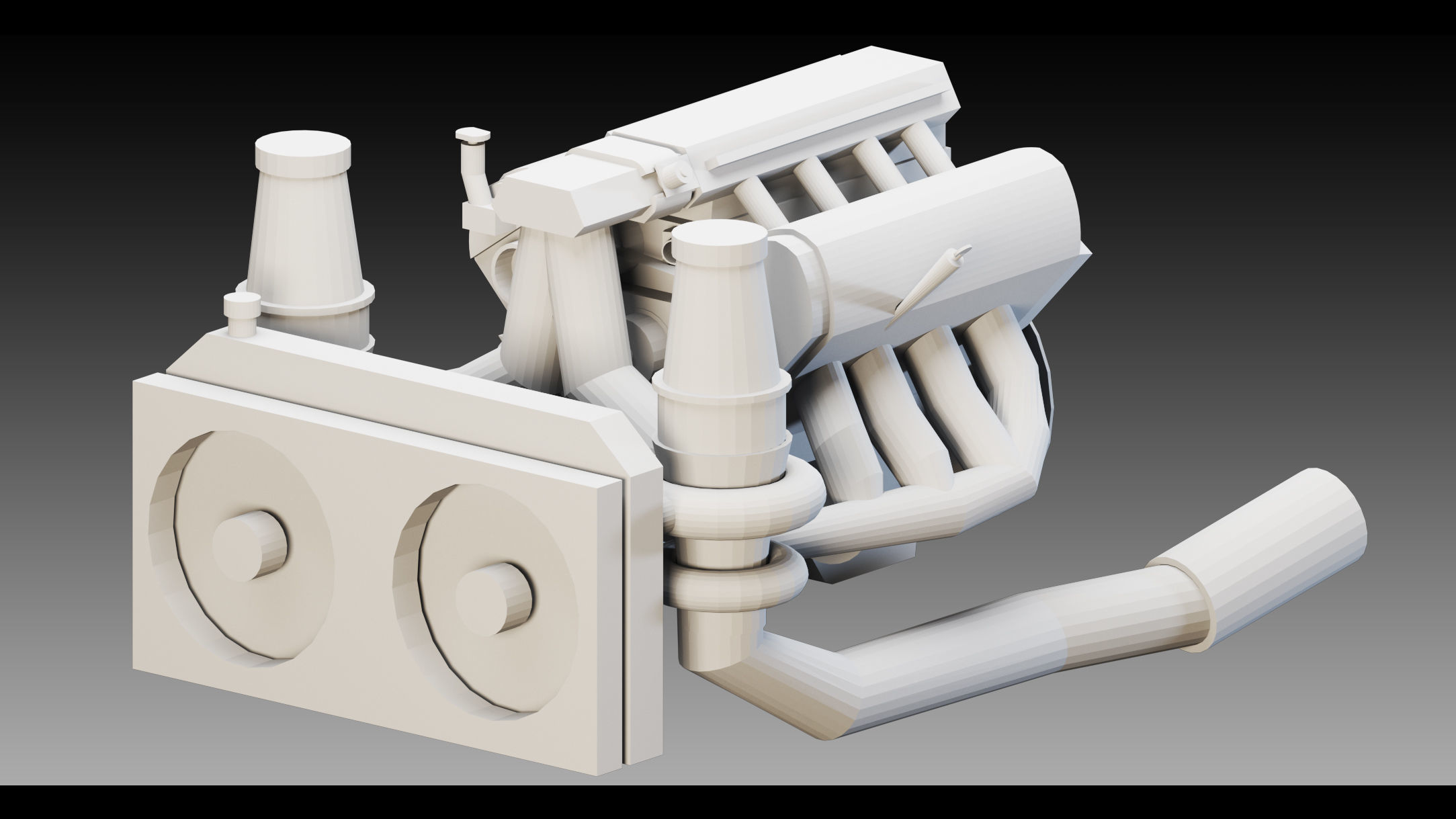 16 Industrial Engines- Vol 03- High detail 3d models Low-poly 3D model_7