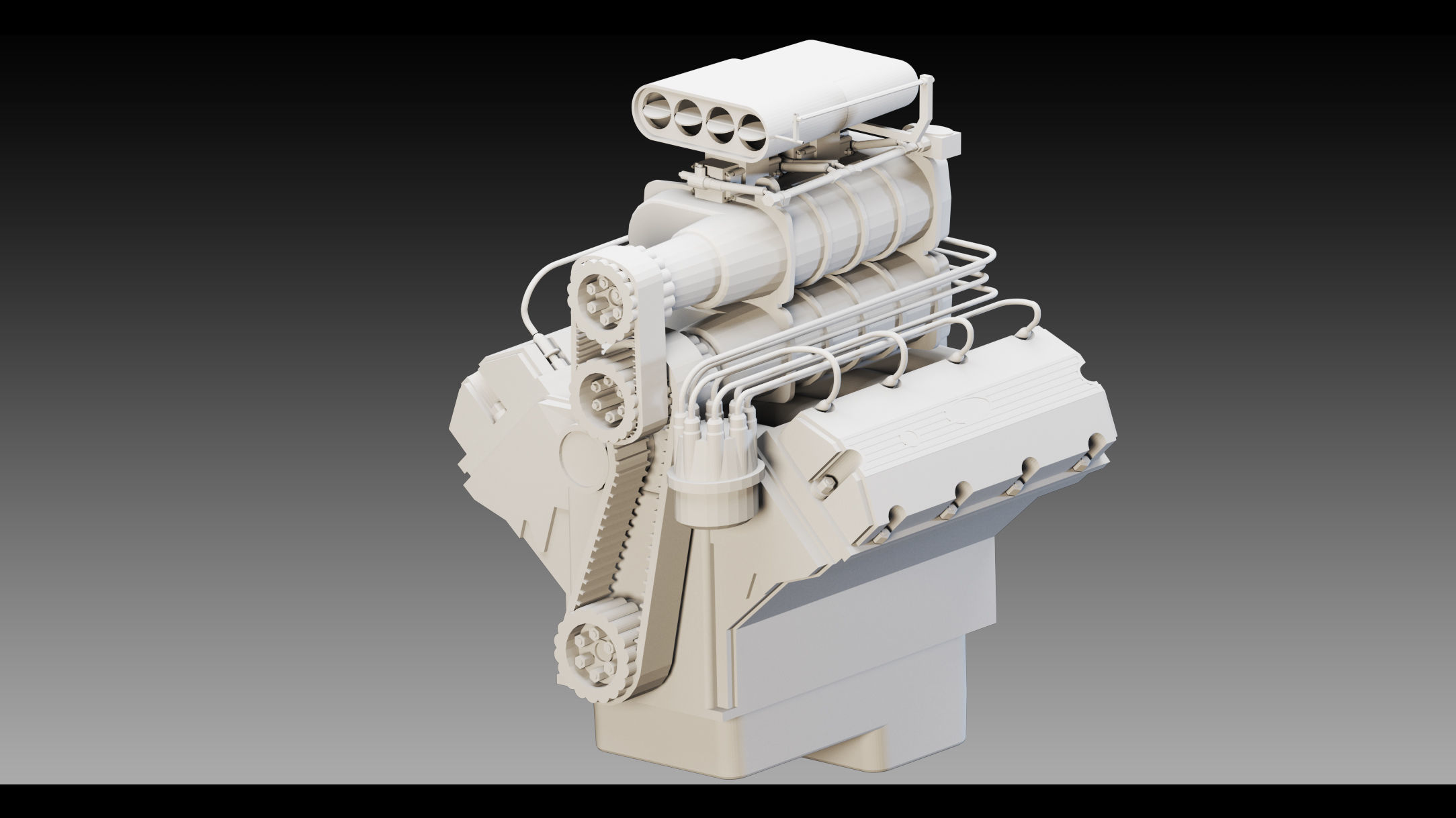 16 Industrial Engines- Vol 03- High detail 3d models Low-poly 3D model_9