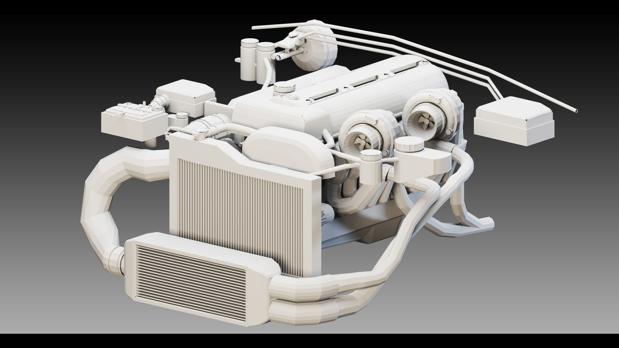 16 Industrial Engines- Vol 03- High detail 3d models Low-poly 3D model_1