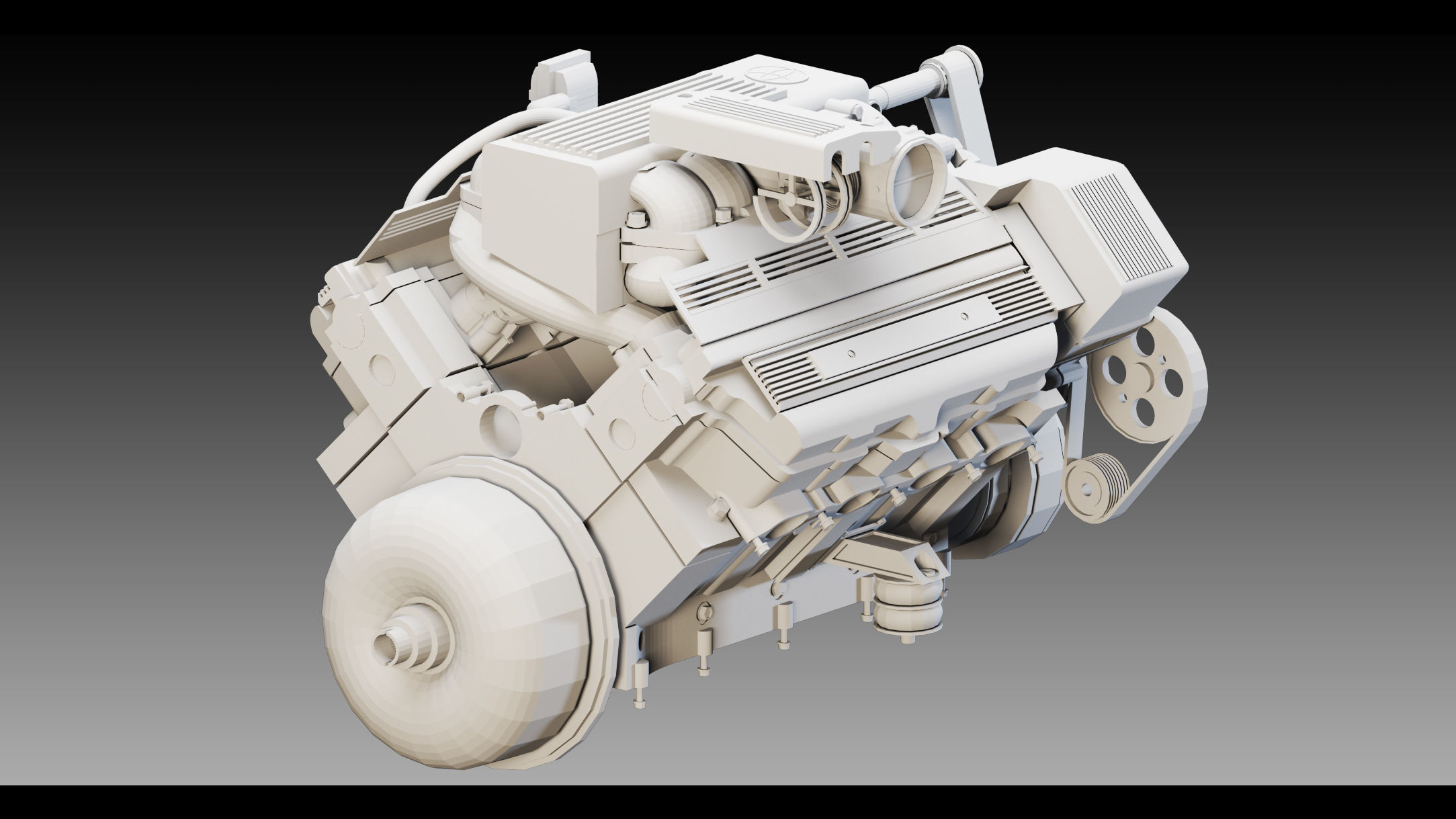 16 Industrial Engines- Vol 03- High detail 3d models Low-poly 3D model_10