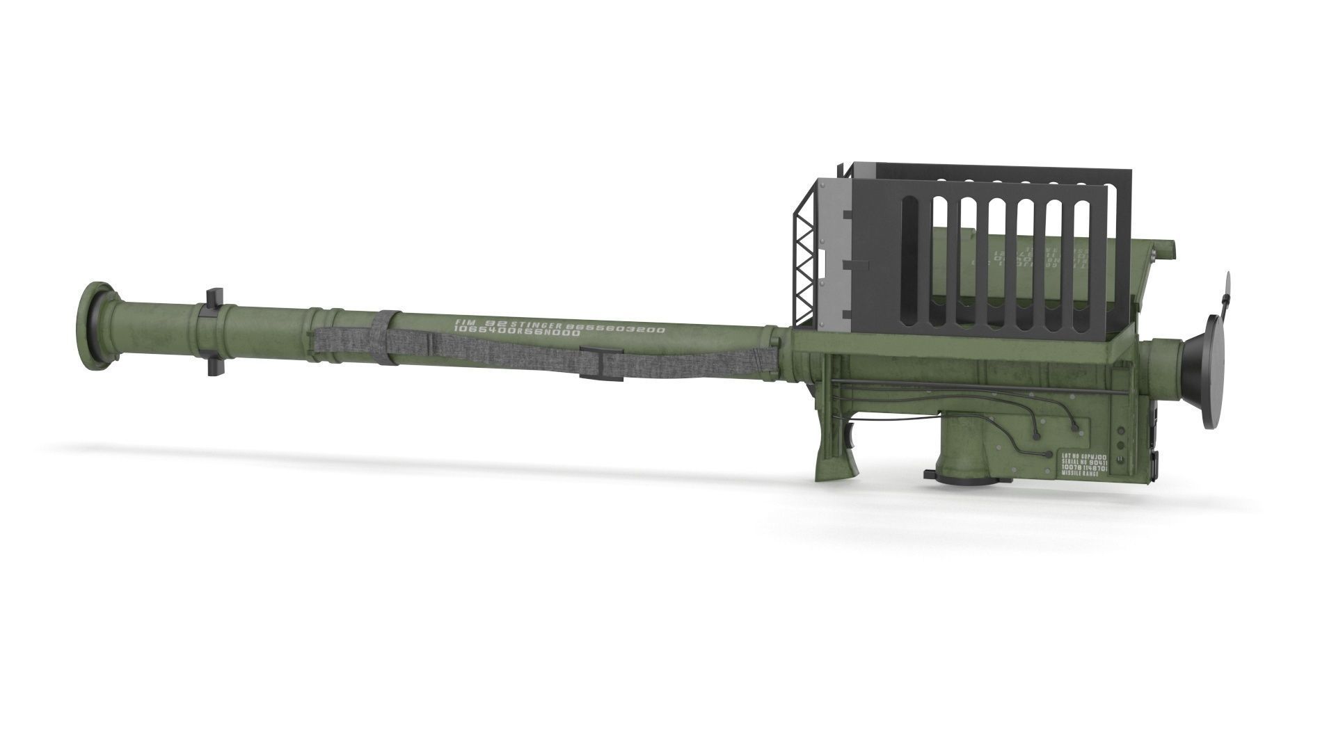 FIM 92 Stinger Missile Launcher 3D model_17